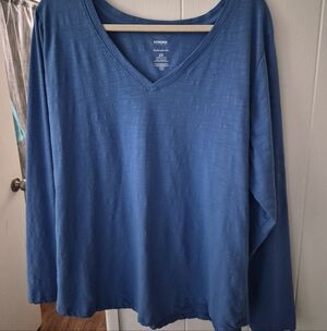Sonoma Everyday Long Sleeve V-Neck Tee Size 2X